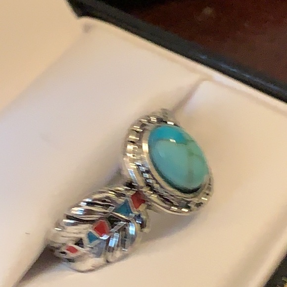 COPY - Size 8.5 Turquoise ring - Picture 2 of 4